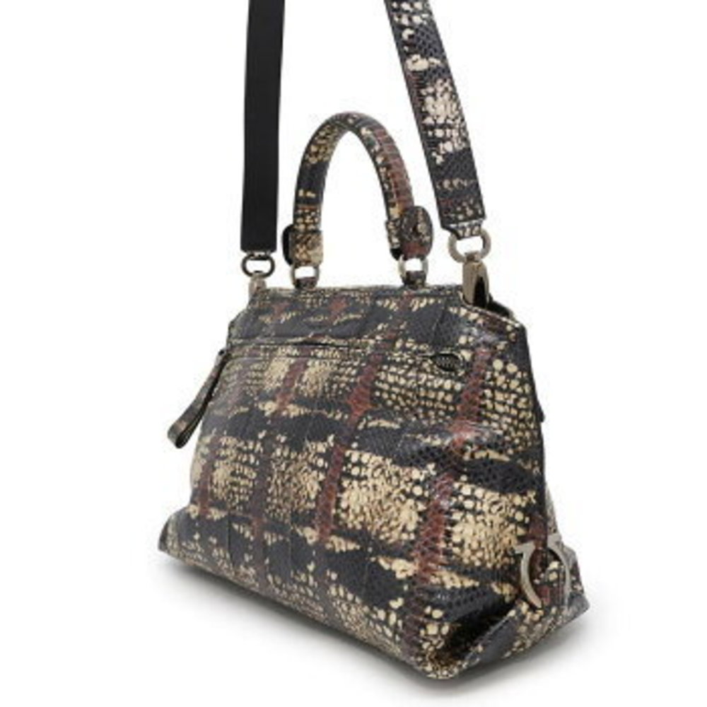 Ferragamo Sofia Gancini Python Shoulder Bag White… - image 2